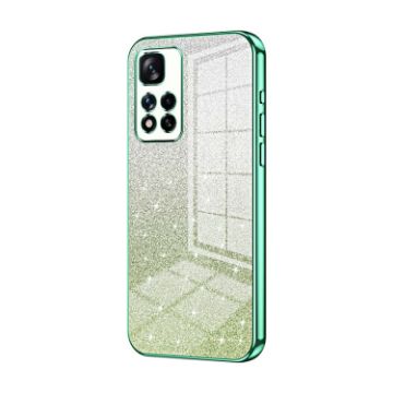 Xiaomi Redmi Note 11 Pro+ 5G Green Glitter Gradient Phone Case - 1