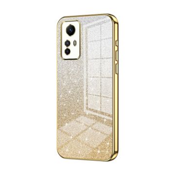 Xiaomi Redmi Note 12S Gold Gradient Glitter Electroplated Phone Case - 1