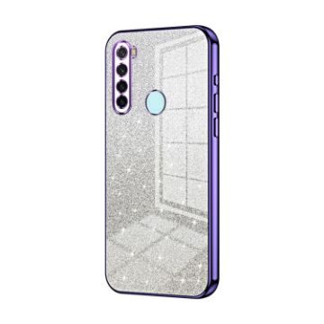 Xiaomi Redmi Note 8/2021 Gradient Glitter Electroplated Case Purple - 1