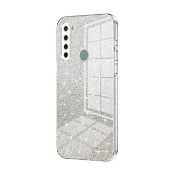 Xiaomi Redmi Note 8/2021 Glitter Gradient Electroplated Case (Clear) - 1