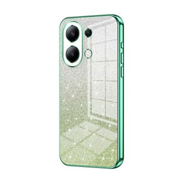 Xiaomi Redmi Note 13 4G Green Glitter Electroplated Phone Case - 1