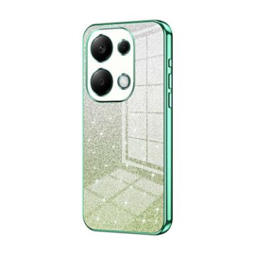 Xiaomi Redmi Note 13 Pro 4G Green Glitter Electroplated Phone Case - 1