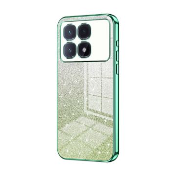 Redmi K70 Ultra Green Glitter Powder Electroplated Phone Case - 1