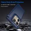 Motorola Moto X50 Ultra Blue Carbon Fiber TPU Phone Case - 3