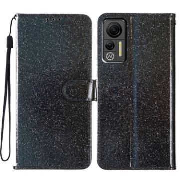 Ulefone Note 14 Black Glitter Powder Flip Leather Phone Case - 1