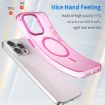 iPhone 15 Pro Max MagSafe Frosted Translucent Pink TPU PC Case - 3