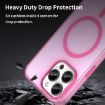 iPhone 15 Pro Max MagSafe Frosted Translucent Pink TPU PC Case - 7