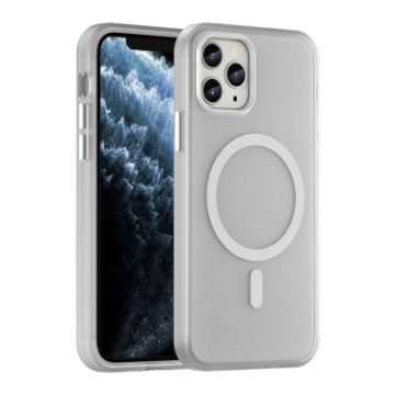 iPhone 11 Pro MagSafe Frosted Translucent TPU PC Case White Full Coverage - 1