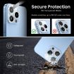 iPhone 15/15 Plus Pink Glitter Ring Tempered Glass Camera Lens Film - 6