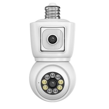 DP44 White Motion Tracking Night Vision Smart Camera with Voice Intercom - 1