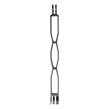 Aluminium Extension Arm 20cm Hollow Grip Extender - Black - 1