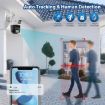 QX86 Motion Tracking Night Vision Smart Camera with Voice Intercom, AU Plug - 7