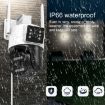 QX103 Humanoid Recognition AI Alarm WiFi Dome Dual IP Camera EU Plug - 5