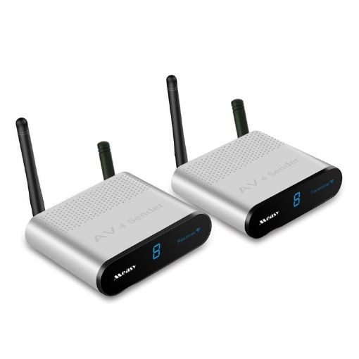 Measy AV230-2 Wireless AV Transmitter + 2 Receivers, 300m Range, US Plug - 1