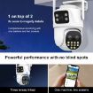 QX104 3MP WiFi Triple Camera with Face Recognition & AI Alarm (UK Plug) - 6