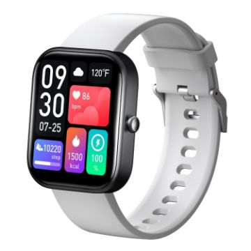 GTS5 2.0" Fitness Smart Watch, BT Call, Heart Rate, BP, MET, Glucose, Grey - 1