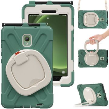 Samsung Galaxy Tab Active5 X300 Case with Holder & Strap - Emerald Green - 1