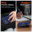 Samsung Galaxy A25 5G Shockproof Card Case with Ring Holder - Blue - 7