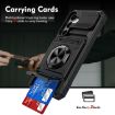 Samsung Galaxy A55 5G Shockproof Card Case with Ring Holder (Black) - 6