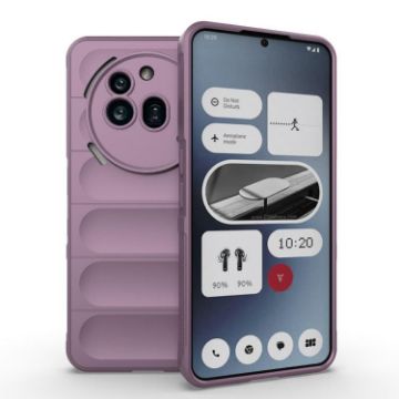 Nothing Phone 3a Pro Magic Shield TPU + Flannel Case - Purple - 1