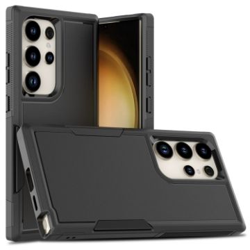 Samsung Galaxy S24 Ultra 5G Phone Case, 2 in 1 PC + TPU, Black - 1