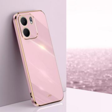 OPPO A5X 5G XINLI 6D Electroplate TPU Case - Cherry Purple - 1