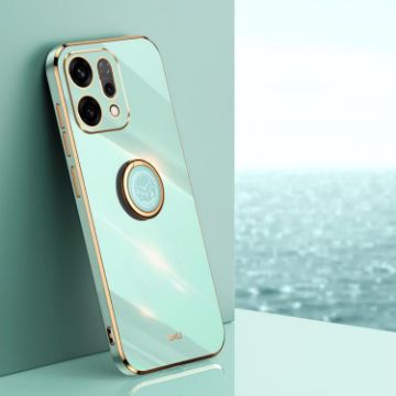 OPPO Reno14 5G Mint Green TPU Case with Ring Holder - Global XINLI  - 1