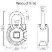 Waterproof Bluetooth Fingerprint Padlock - Remote Unlock for iOS/Android - 3