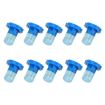 10 PCS 2W T3 Wedge LED Dashboard Gauge Bulbs - Blue Light - 2