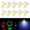 10 PCS 2W T3 Wedge LED Dashboard Bulb - White Light Indicator Lamp - 1