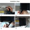 SHUNWEI Car Sun Visor Adjustable Folding Vanity Mirror for Makeup - 8