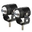 2 PCS DC9-36V 20W 6000K 3000K 2000LM Motorcycle Dual Color Headlights - 2