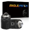 2 PCS DC9-36V 20W 6000K 3000K 2000LM Motorcycle Dual Color Headlights - 3