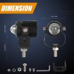 2 PCS DC9-36V 20W 6000K 3000K 2000LM Motorcycle Dual Color Headlights - 9