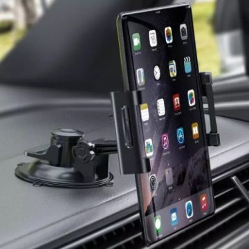 Dashboard Tablet Holder - PVC Suction Cup Windshield Bracket for Cars - 1