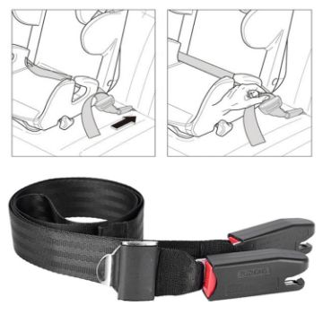 Kids Car Safety Seat Fixing Belt - ISOFIX Interface Soft Connection - 1