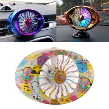 Portable Car Vent Fan with USB & LED Lamp - Multi-function Cooling - 1