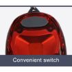 Portable Bicycle Taillight Helmet Light Running Warning Keychain (Red) - 4