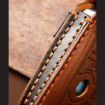 BMW Blade Style Cowhide Leather Key Cover - Brown Key Case - 6