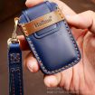 Hallmo Black Leather Key Cover for Land Rover Discovery 5 B Style - 5
