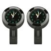 Motorcycle Handlebar Clock Quartz Watch with Lock 22-25mm (Black) - 2