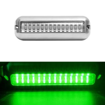 MK-042 42LEDs Waterproof Stainless Steel Underwater Light 10-30V Green - 1