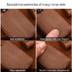 Volvo Car Cowhide Leather Key Cover - Single Slit Style (Brown) - 4