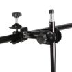 C-Type 2 in 1 Camera Umbrella Holder Clip Clamp for Tripod & Light Stand - 4