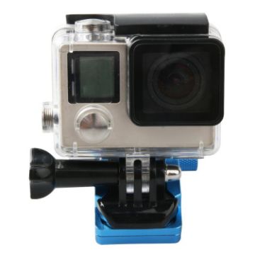 Motorcycle Rearview Mirror Bracket for GoPro, Insta360, DJI Osmo (Blue) - 1
