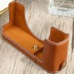 FUJIFILM XE4 Brown PU Leather Camera Half Case Base 1/4" Thread - 3