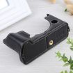 FUJIFILM X-T4 Black PU Leather Camera Half Case 1/4" Thread Litchi Texture - 5