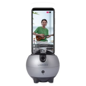 LAIZESKE LA8 Smart Robot Cameraman 360 Auto Tracking Phone Holder Grey - 1