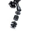 7" Adjustable Magic Arm & Large Claw Clips with Phone Clamp (Black) - 4