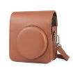 FUJIFILM instax mini 40 Brown Retro Leather Camera Case with Strap - 2